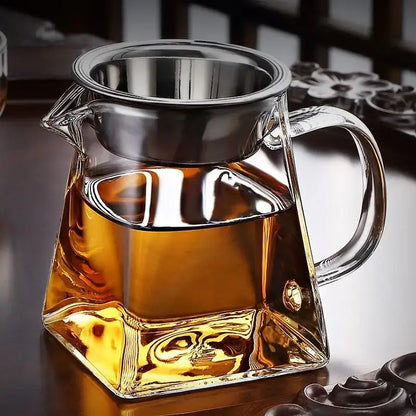 Heat resistant glass fair cup kung fu tea set dining room dispenser