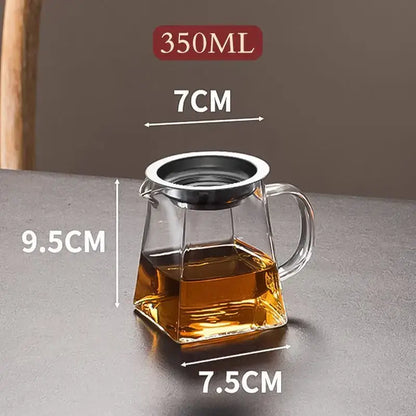 Heat resistant glass fair cup kung fu tea set dining room dispenser