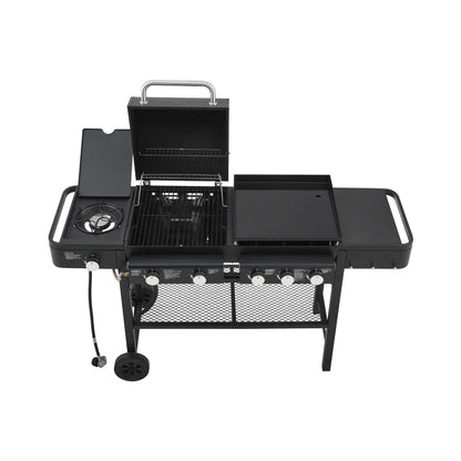 Castelle Flame Heavy-Duty All-In-One Outdoor 5-Burner 56K BTU LP Grill (SAK57124)