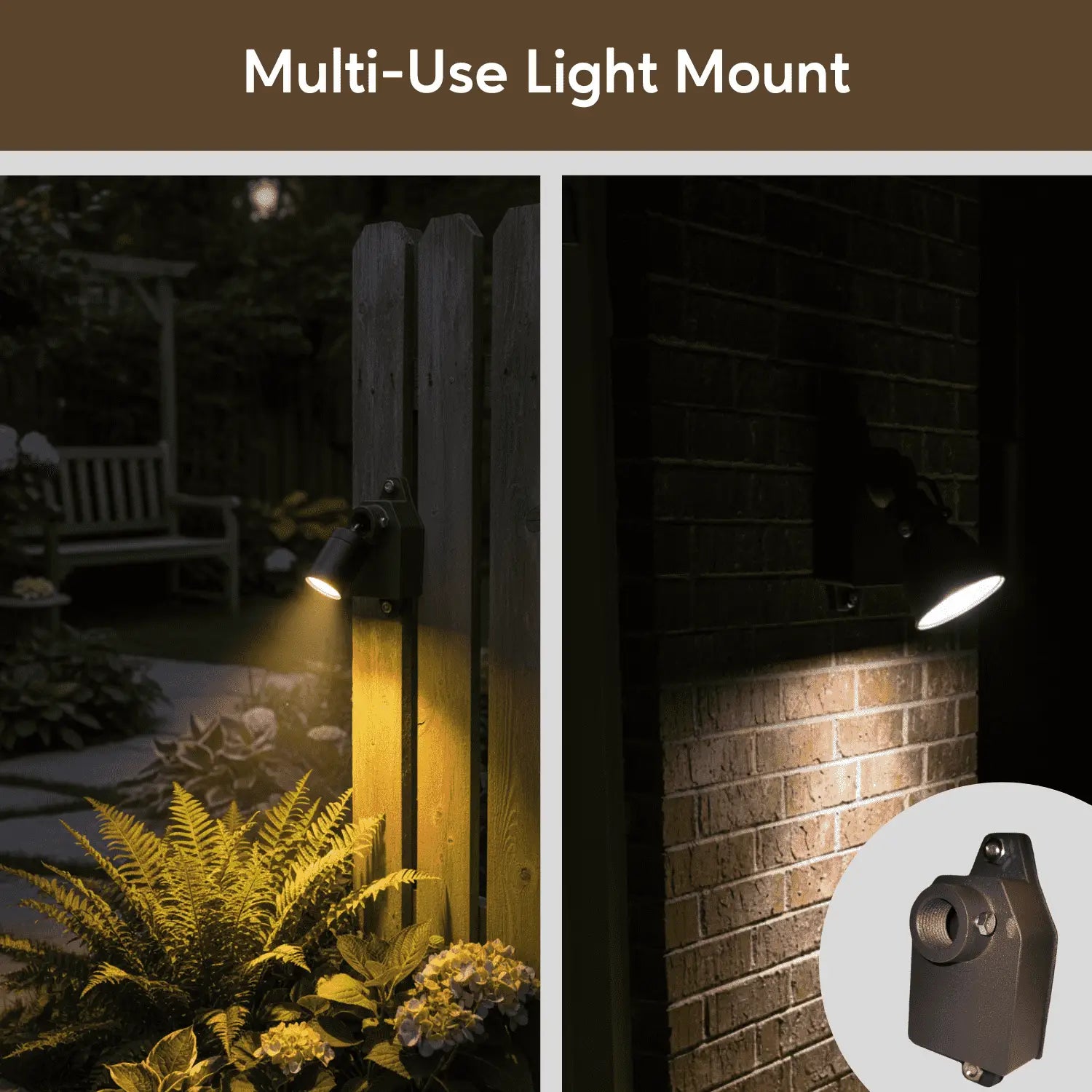 Heavy Duty Aluminum Flush Mount Box for Low Voltage Outdoor Lighting