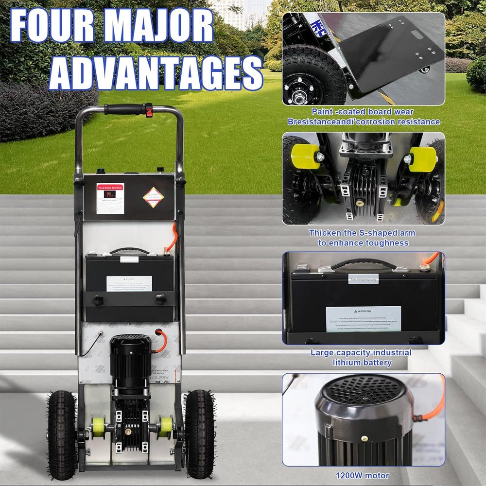 Heavy-Duty Electric Motorized Stair Climbing Hand Truck Dolly, 880LBS (SAK72821)