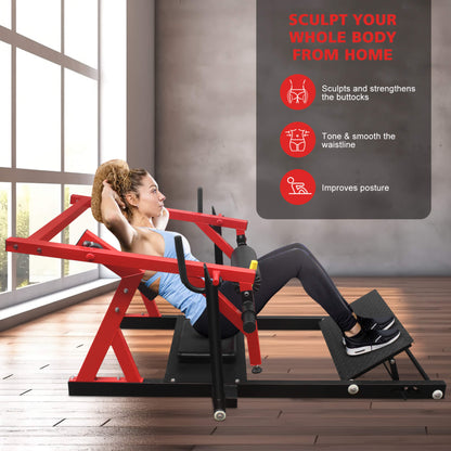 Heavy-Duty High Strength Steel Hip Thruster With Non-Slip Handles And Comfortable Foam Paddings (SAK92581)