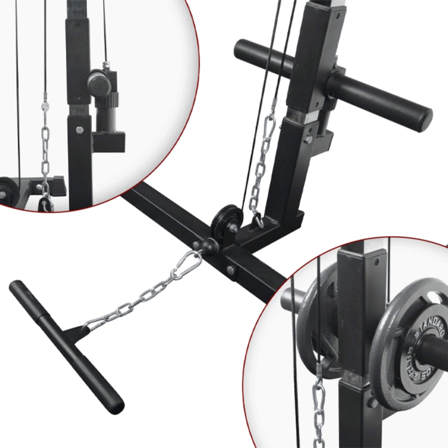 Heavy-Duty Professional Multi-Function Adjustable Power Cage Rack, 1000LBS (SAK98149)