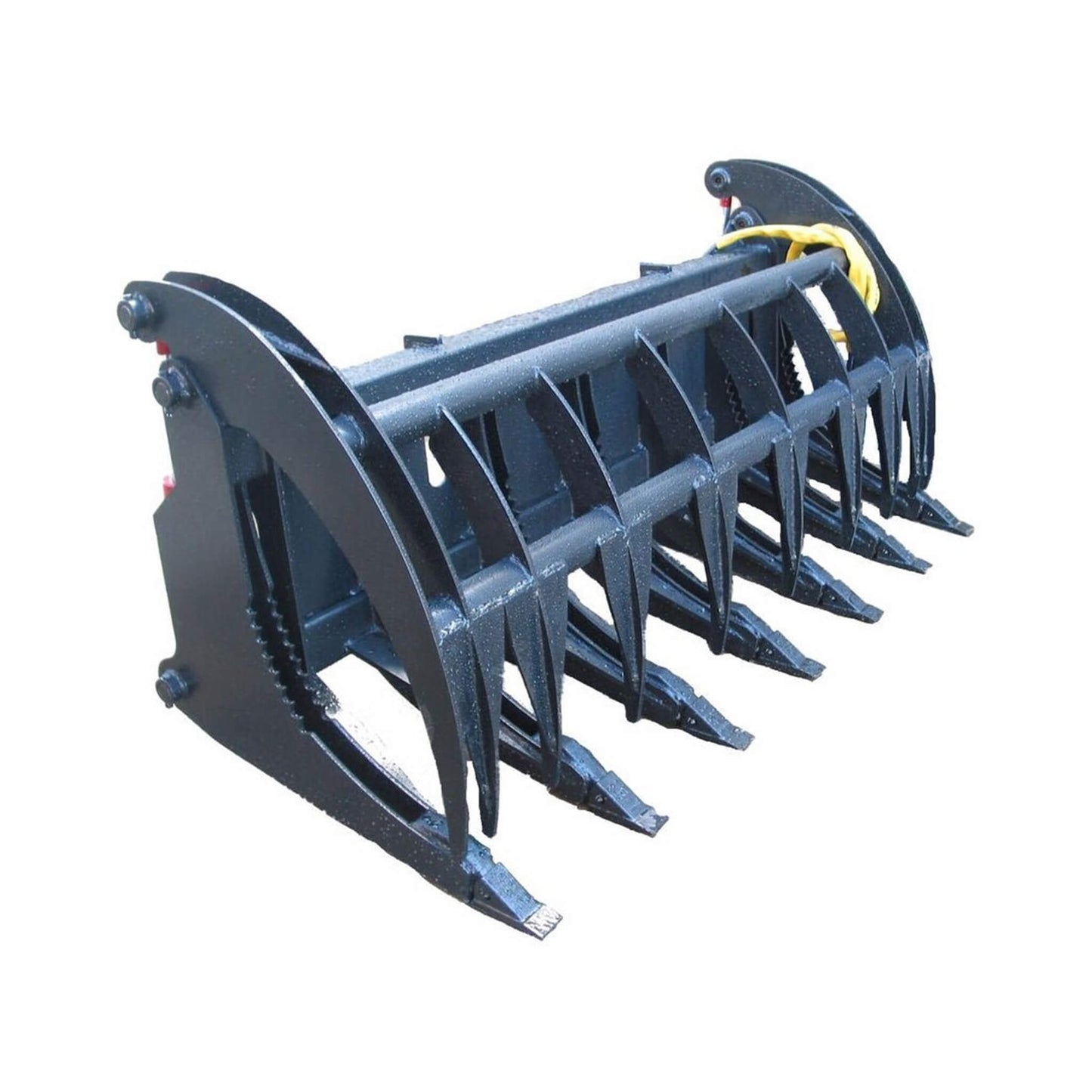 Heavy-Duty 74-Inch Root Rake Grapple Skid Steer Attachment With Teeth (SAK98230)