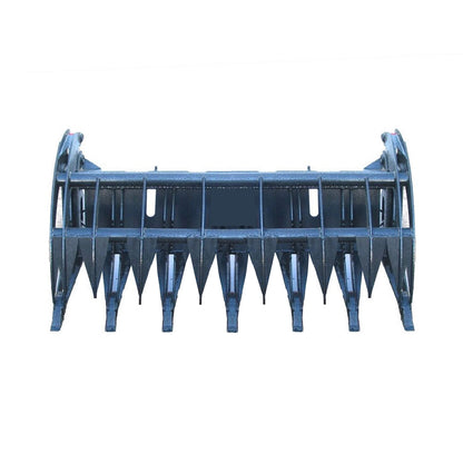 Heavy-Duty 74-Inch Root Rake Grapple Skid Steer Attachment With Teeth (SAK98230)