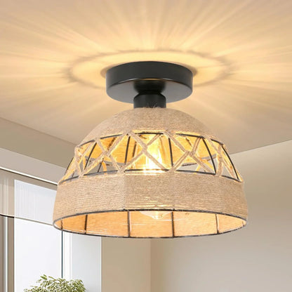DecorBites™ Hemp Rope Ceiling Light for Home Decor