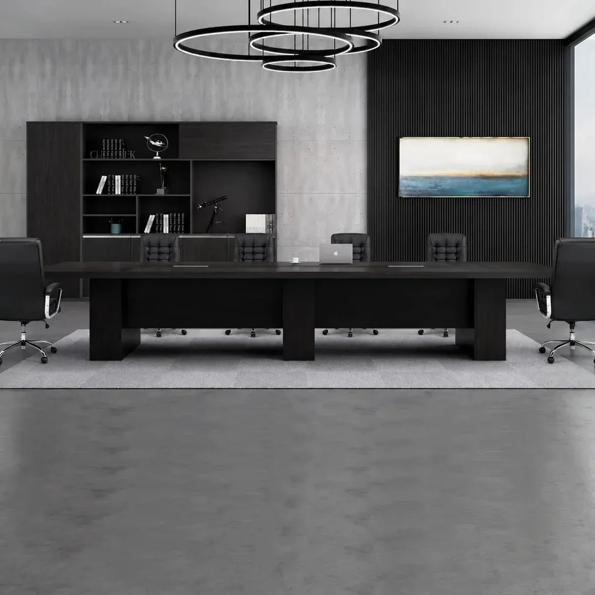 Hendley · Black Conference Room Table