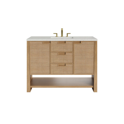 James Martin Solene 48" Single Bathroom Vanity, Seaside Oak