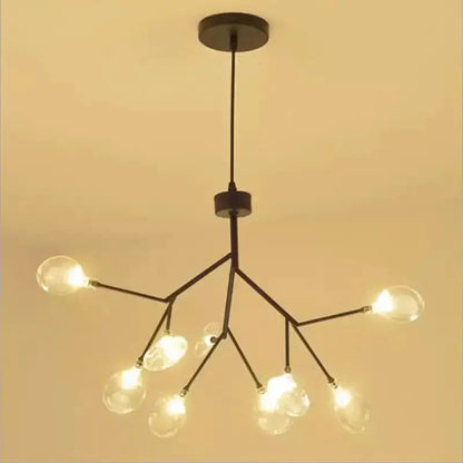 Heracleum firefly gold glass ball chandelier dining room light
