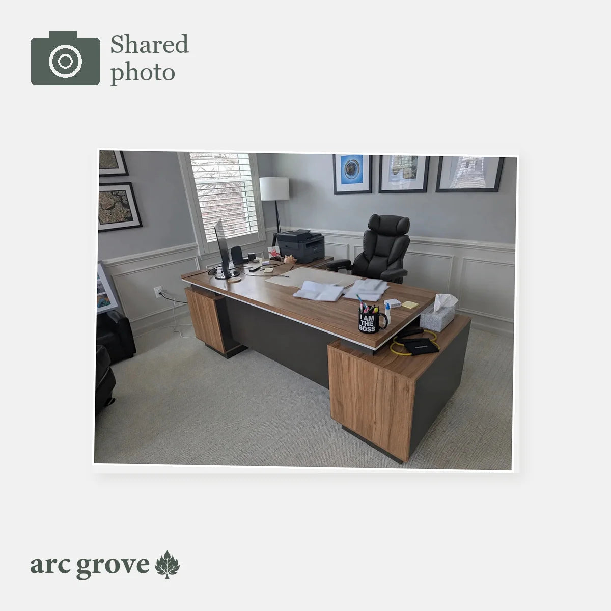 Hewson · Modern L-Shaped Executive Desk