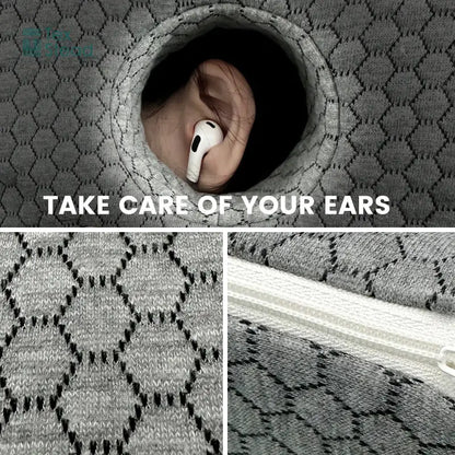 Hexagonal gray ear guard pillow bedroom side sleeper support