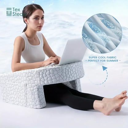 Hexagonal gray gaming arm rest pillow bedroom reading cushion