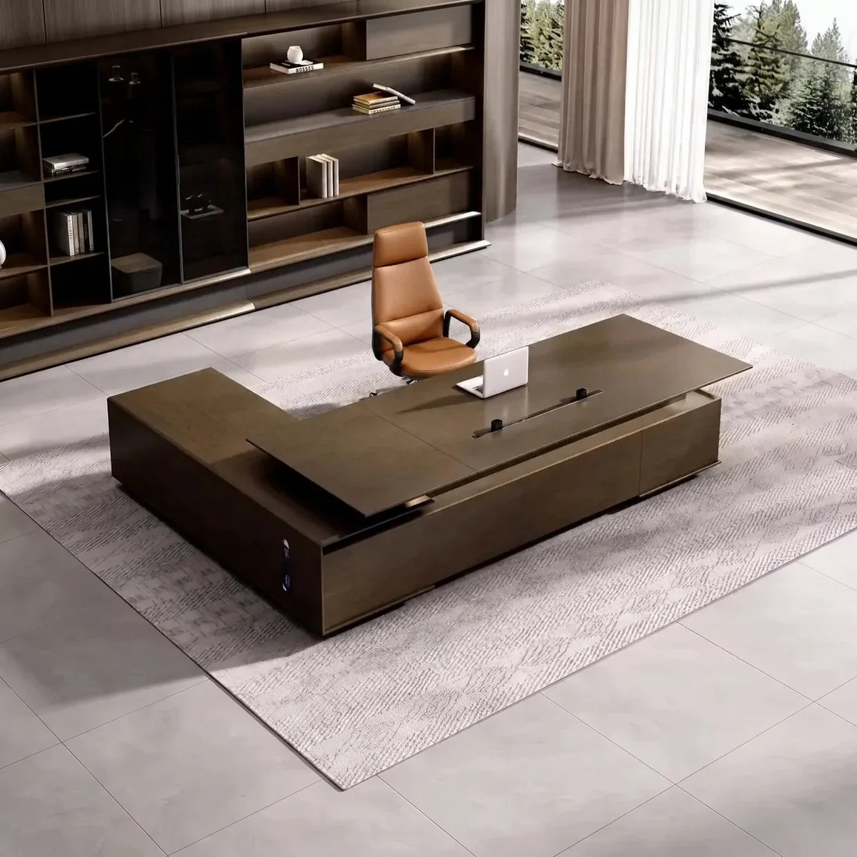 Hiley · Modern L-Shaped Executive Desk
