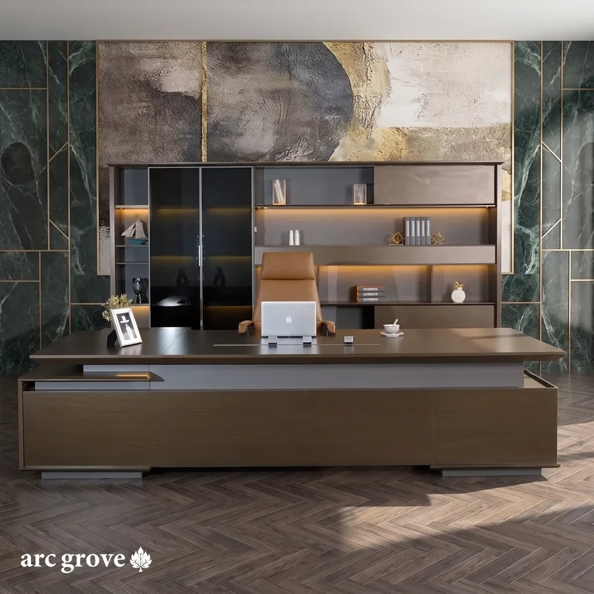 Hiley · Modern L-Shaped Executive Desk
