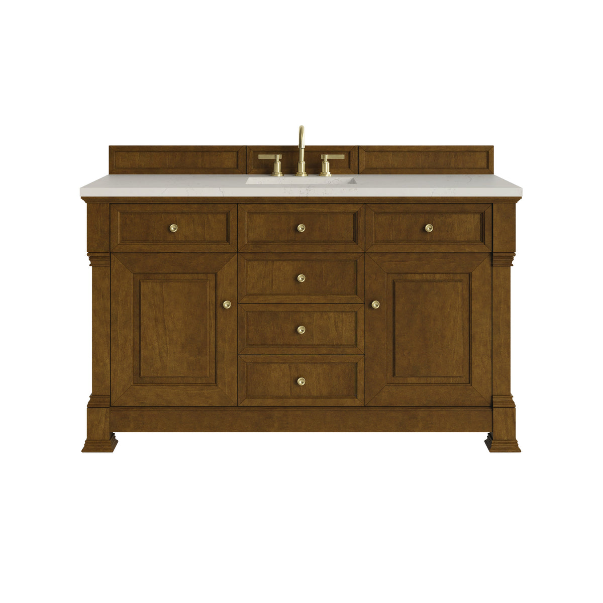 James Martin Brookfield 60" Single Bathroom Vanity, Honey Oak