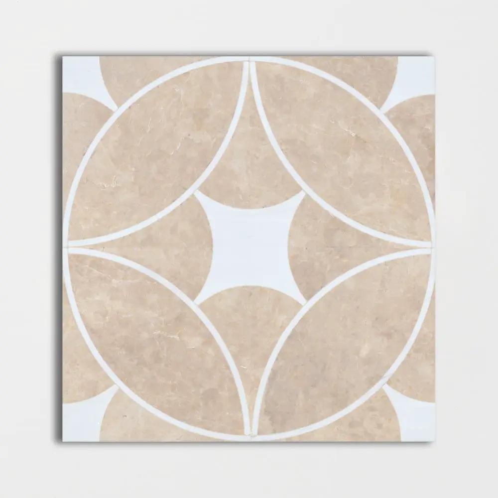 Hoja Gracia Polished Marble Decorative 24x24
