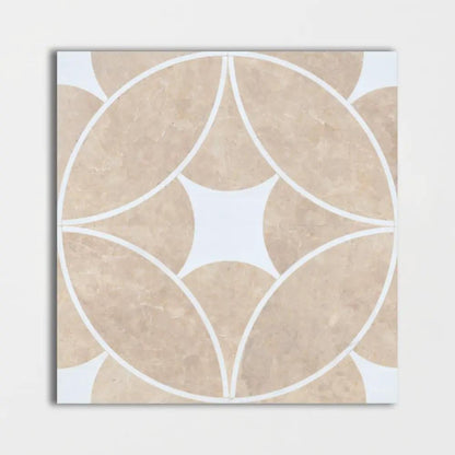 Hoja Gracia Polished Marble Decorative 24x24