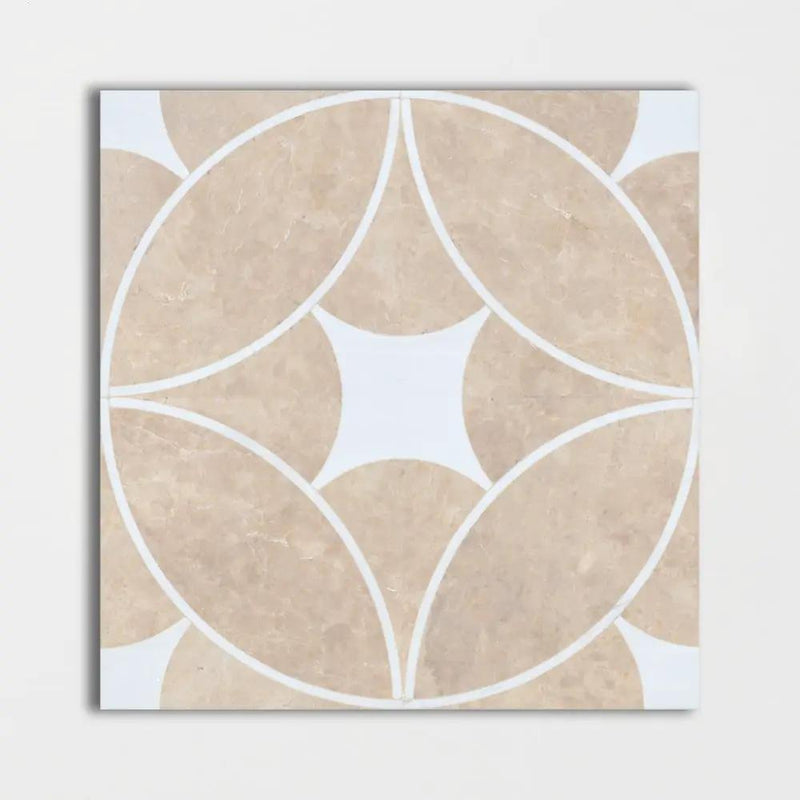 Hoja Gracia Polished Marble Decorative 24x24