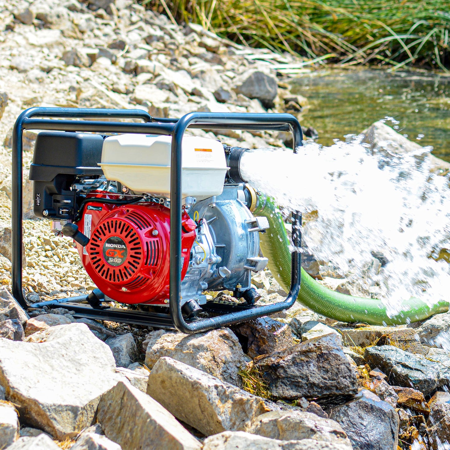 3 Inch Trash Water Pump 375 GPM 8 HP GX270 powered by Honda Portable Utility