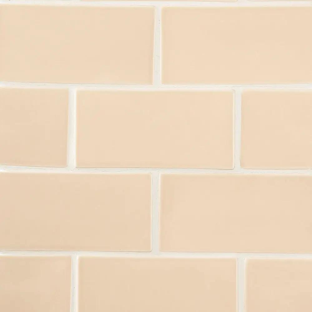 Caramel Glossy Subway Ceramic Tiles 3x6