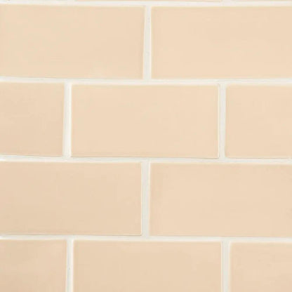Caramel Glossy Subway Ceramic Tiles 3x6