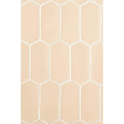 Caramel Glossy Picket Ceramic Tiles 3x6