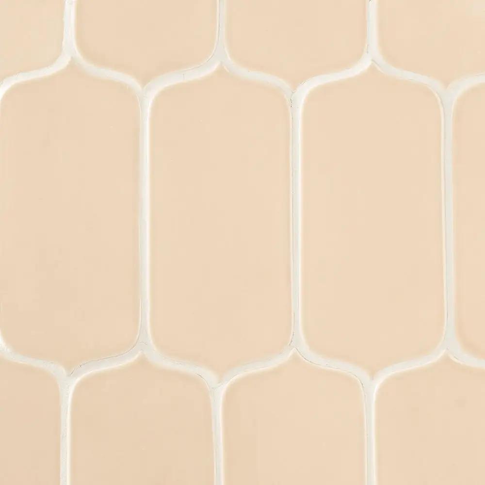 Caramel Glossy Tear Field Ceramic Tiles 3 5/8x8