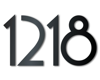 Custom Metal House Numbers - 14 Color Options