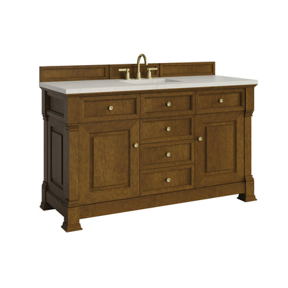James Martin Brookfield 60" Single Bathroom Vanity, Honey Oak