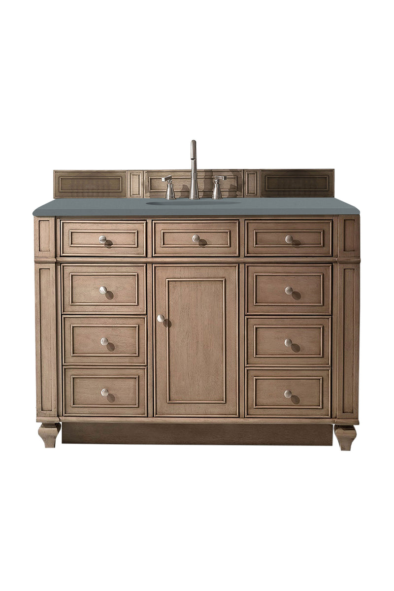 James Martin Bristol 48" Single Bathroom Vanity, Whitewashed Walnut