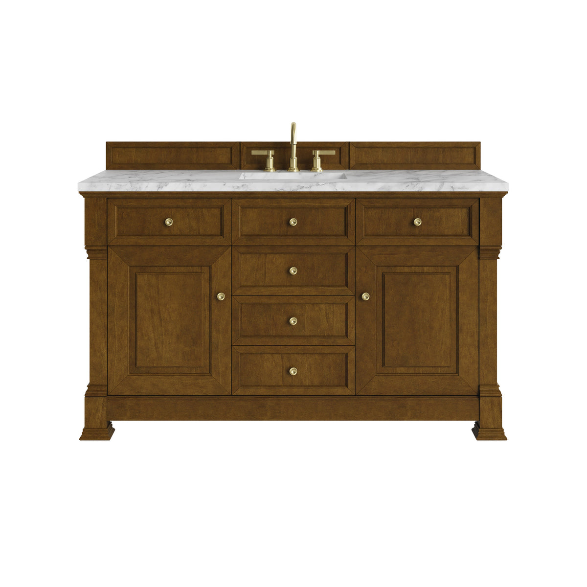 James Martin Brookfield 60" Single Bathroom Vanity, Honey Oak