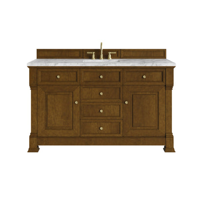 James Martin Brookfield 60" Single Bathroom Vanity, Honey Oak