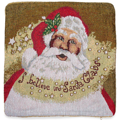 Set of 2 Believe in Santa Christmas Cushion Throw Pillow Covers