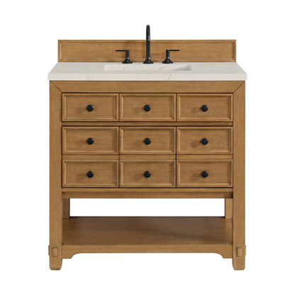 James Martin Malibu 36" Single Bathroom Vanity, Amber Birch