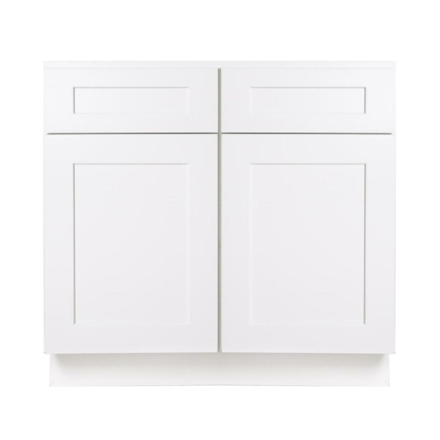 30 Inch White Shaker Single Sink Bathroom Vanity