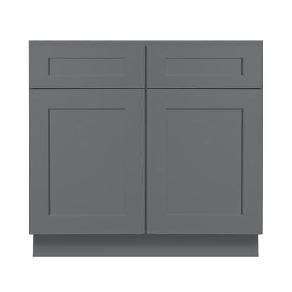 30 Inch Grey Shaker Single Sink Bathroom Vanity