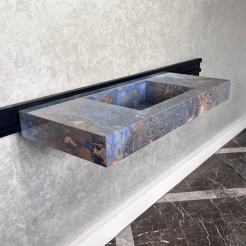 Engineered Stone Thunderstorm Sink - Handcrafted High ES-043