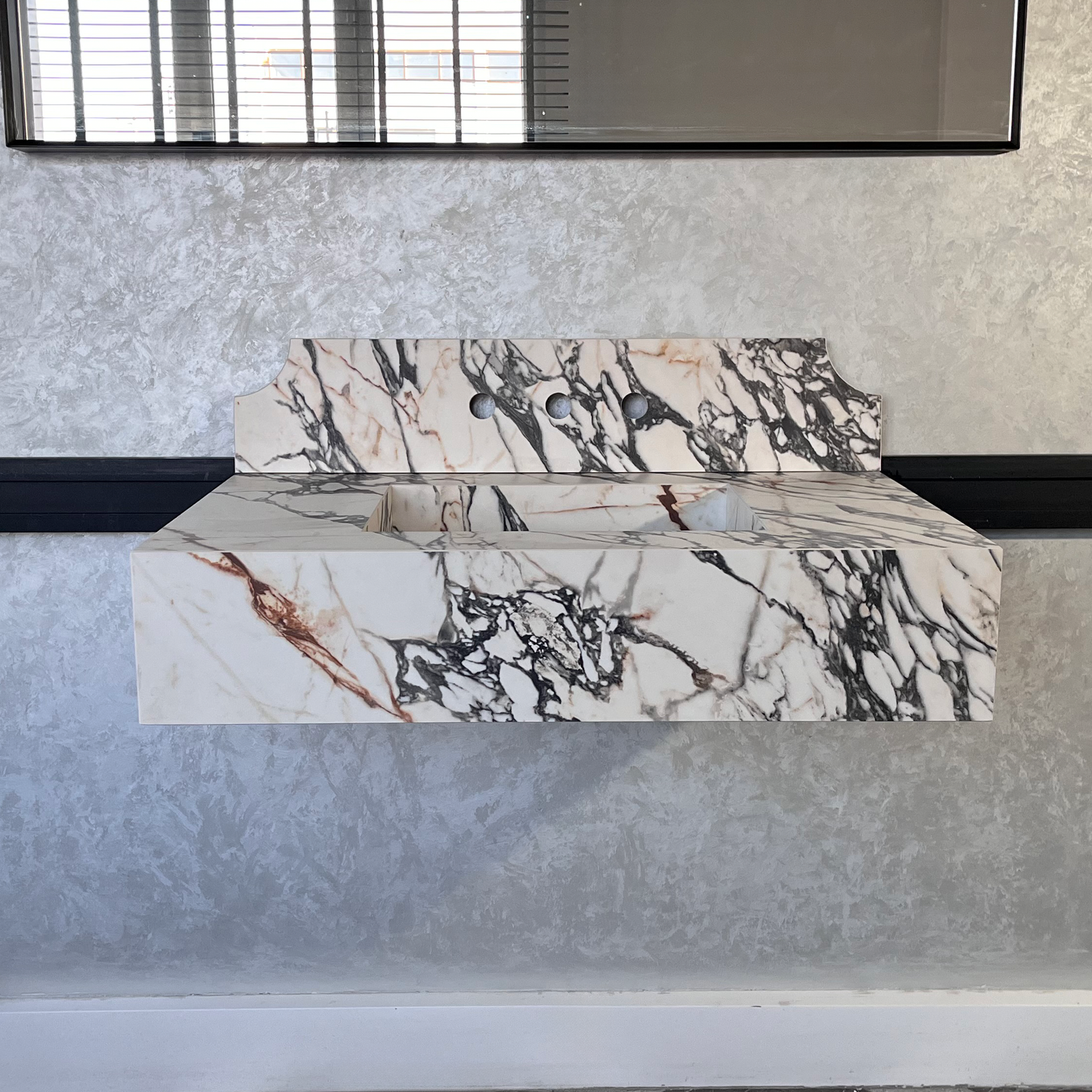 HANDCRAFTED MATERIA CORCHIA GOLD ENGINEERED PORCELAIN SINK (ES-053)