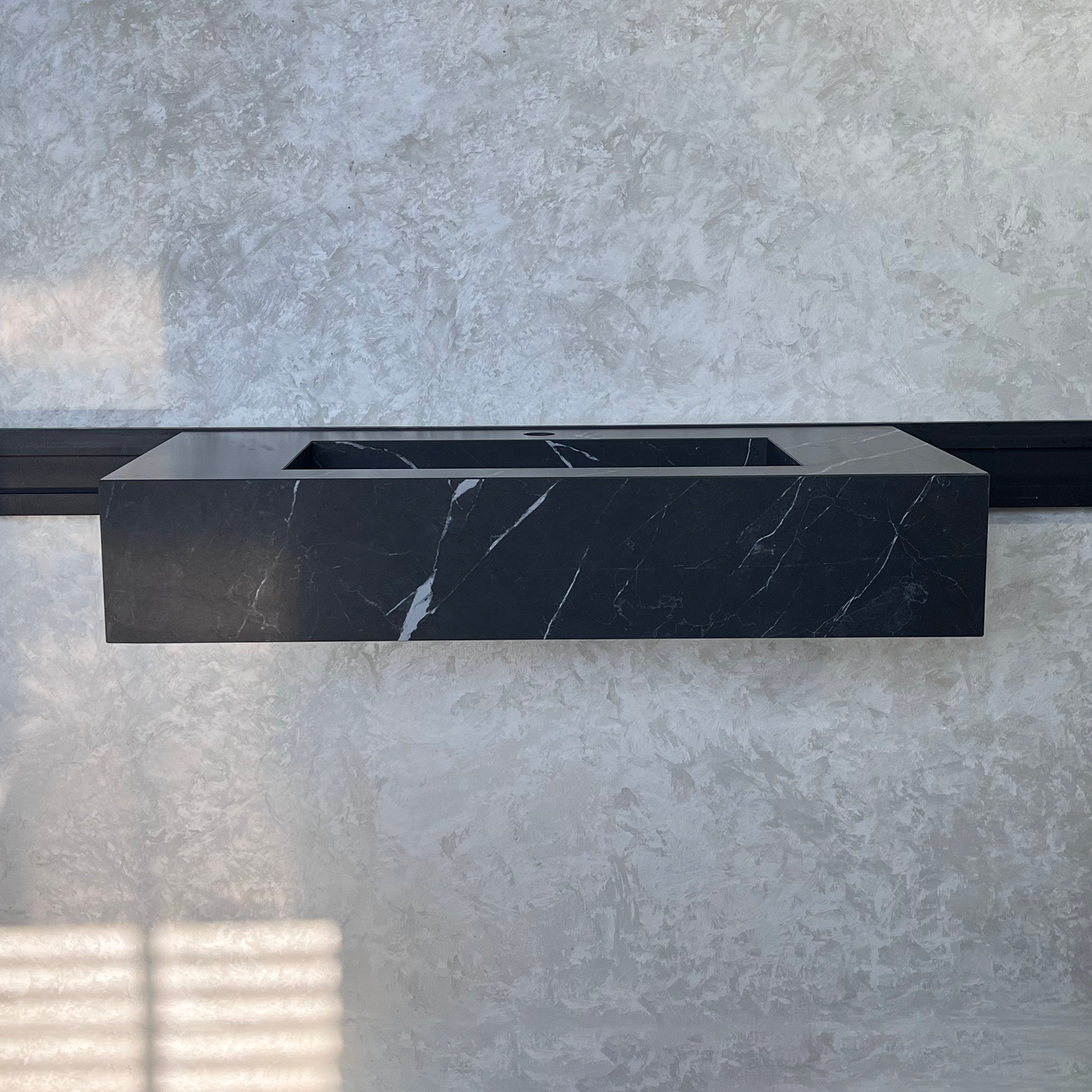HANDCRAFTED NERO MARQUINIA HIGH ENGINEERED STONE SINK (ES-035)