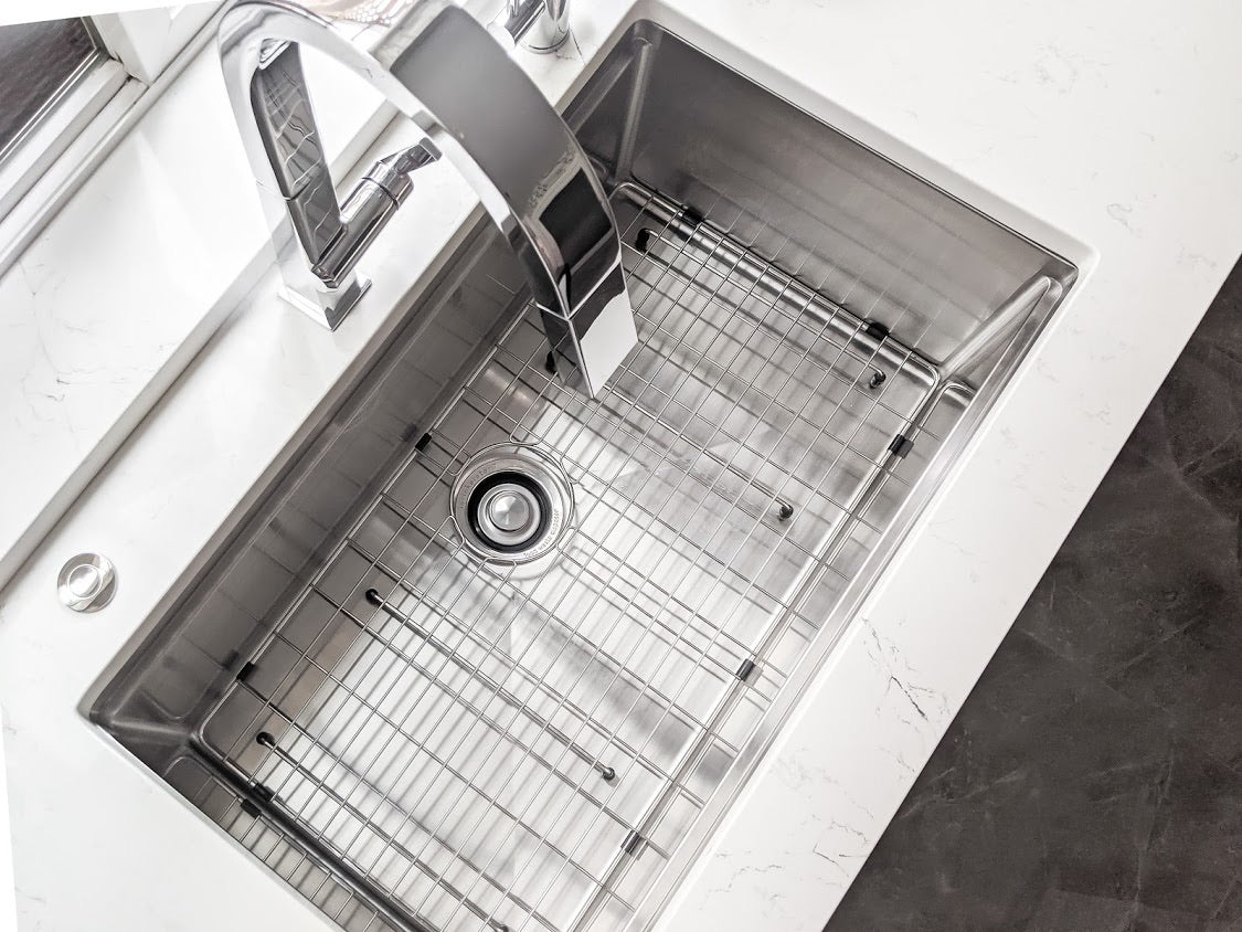 32" Undermount / Drop-In Single Bowl Workstation Kitchen Sink ZH-LD32