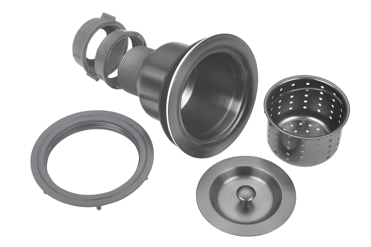 32" Workstation Single Bowl Gunmetal Matte Black Undermount / Drop-In Kitchen Sink With Accessories PVD Nano Tech Coating ENZO ZW-B329