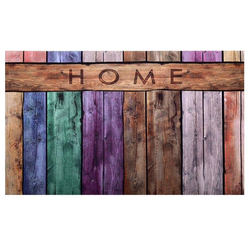 Achim Colorful Plank Heavy Duty Outdoor Mat, Multicolor, 18x30 Inches