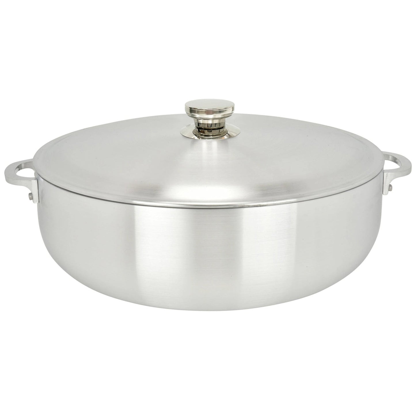 Chef Pro Commercial Grade Aluminum Caldero Stock Pot, Silver, 18.3 Quarts