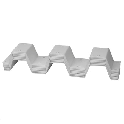 Home Basics Honeycomb 8 Piece Plastic Partition Drawer Divider Organizer Set, White