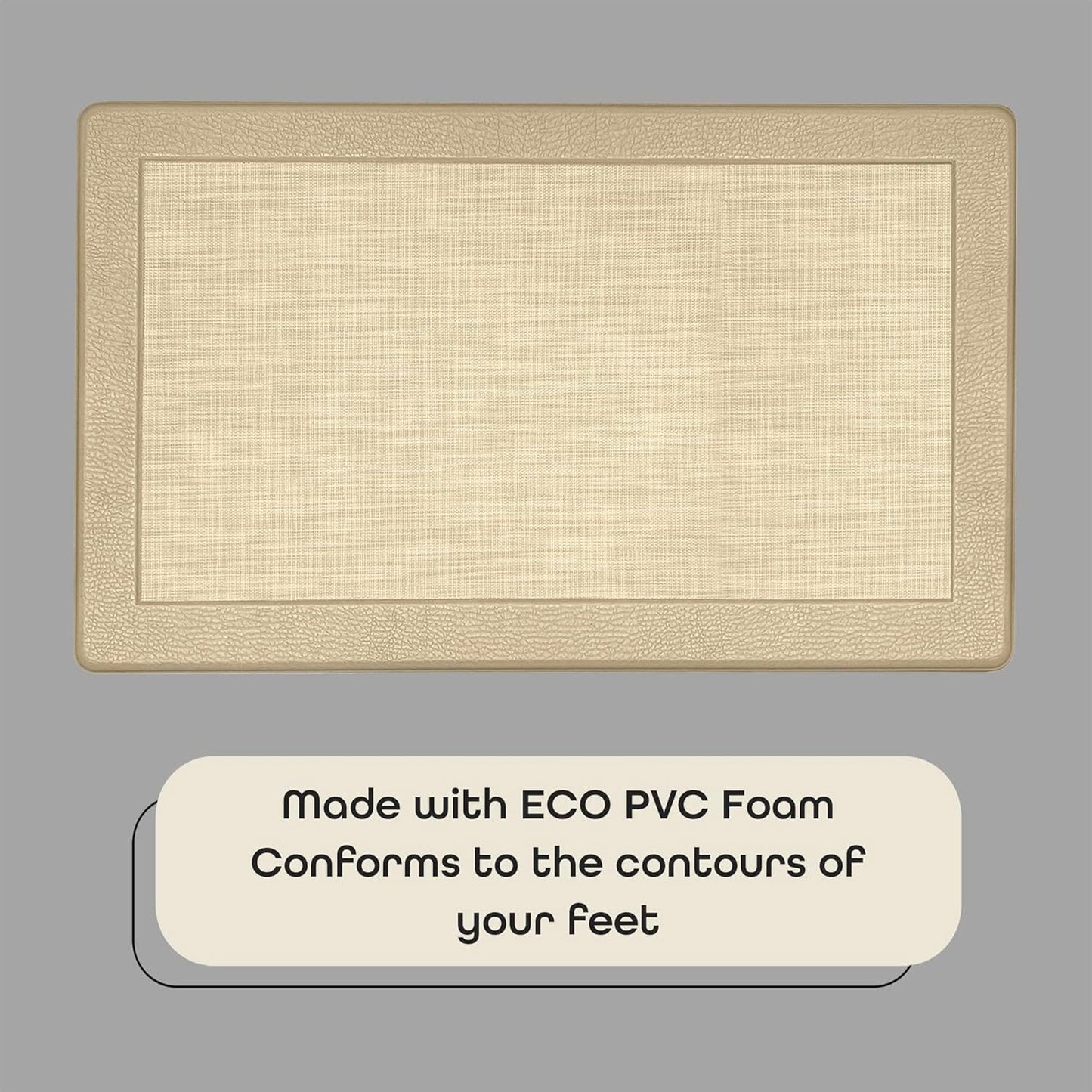 Clarke Non-Slip Woven Border Anti Fatigue Mat, 18x30 Inches