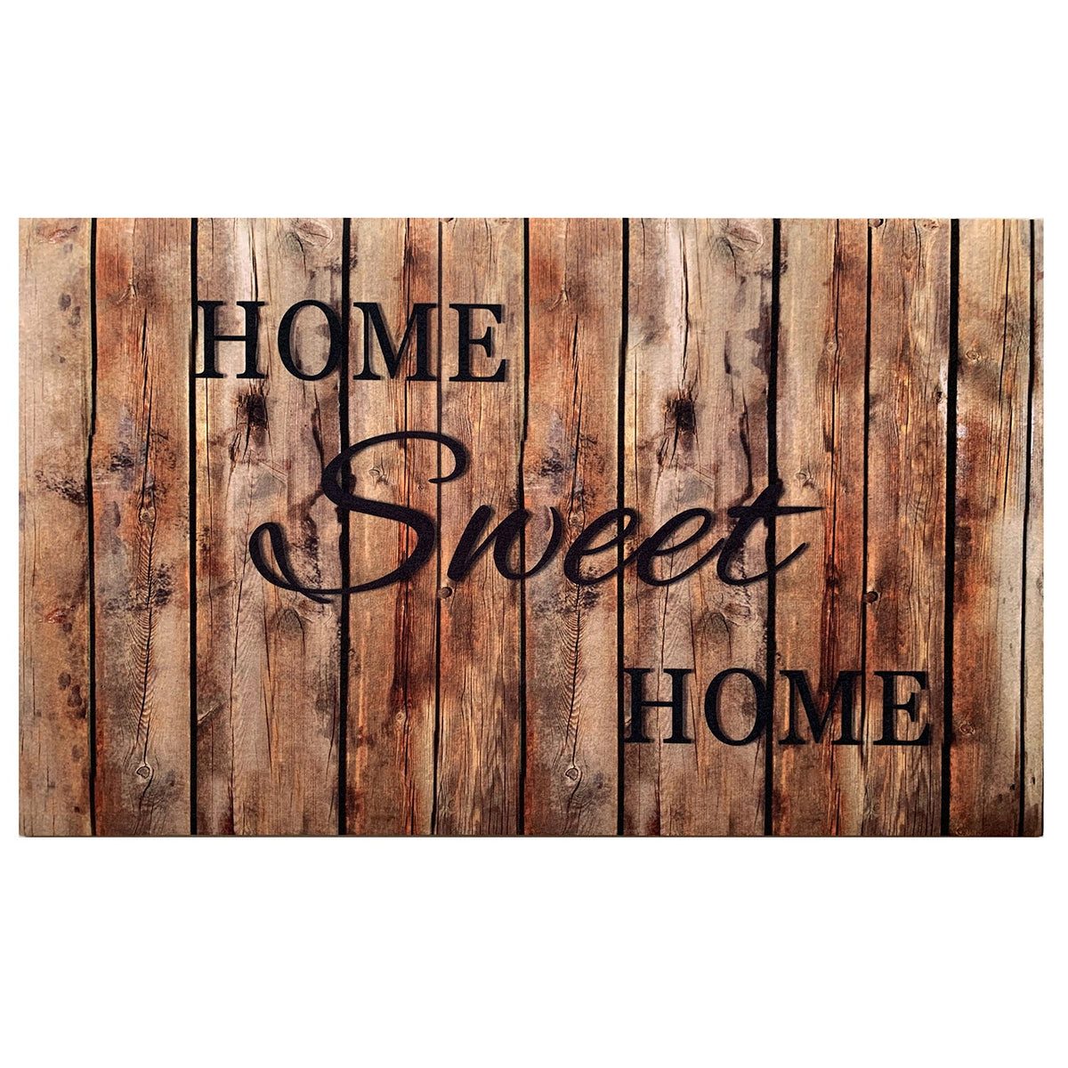 Achim Farmhouse Plank Heavy Duty Outdoor Mat, Orange, 18x30 Inches