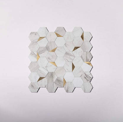 Hexagon Stick Wall Tiles