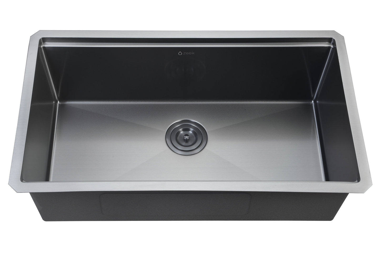 32" Workstation Single Bowl Gunmetal Matte Black Undermount / Drop-In Kitchen Sink With Accessories PVD Nano Tech Coating ENZO ZW-B329
