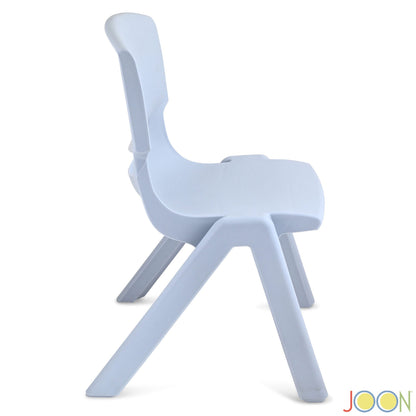 JOON Stackable Plastic Kids Learning Chairs, Misty Blue, 20.5x12.75X11 Inches, 2-Pack (Pack of 2)