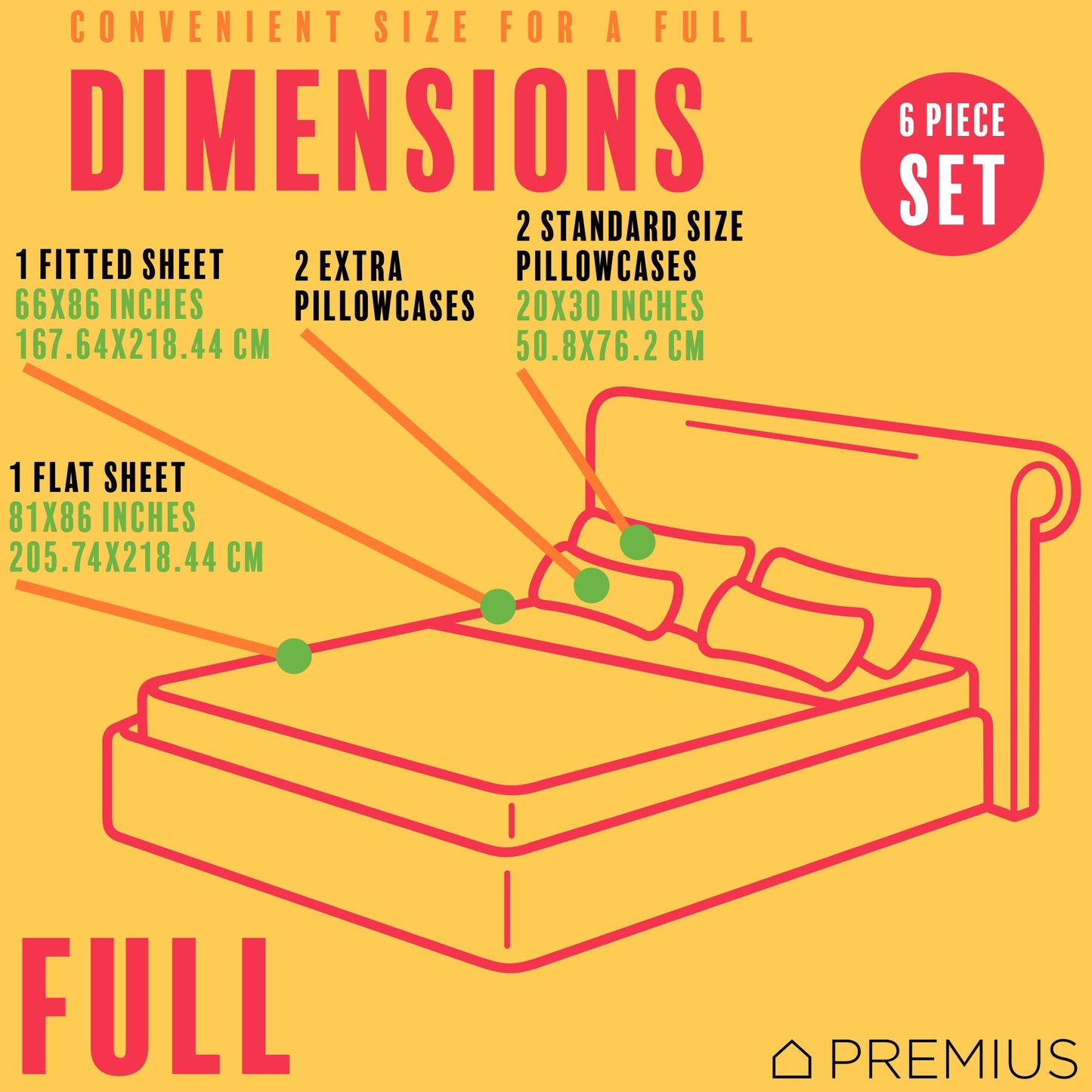 PREMIUS Butterfly Soft Wrinkle-Free Microfiber Sheet Set, White-Multi